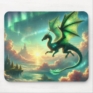Green Dragon Mouse Pad
