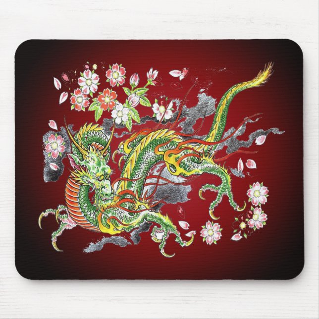 Green Dragon Mousepad (Front)