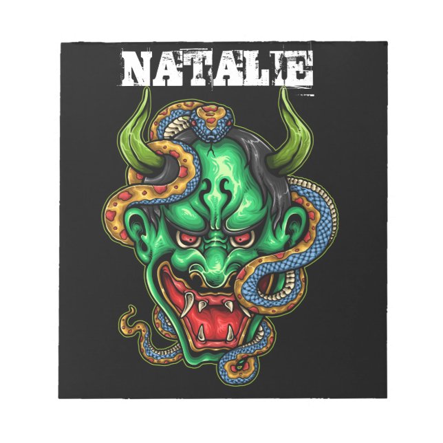  Green Dragon  Notepad (Front)