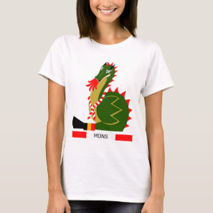 Green Dragon of city Mons, Belgium T-Shirt