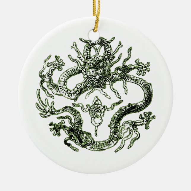 Green Dragon Ornament (Front)