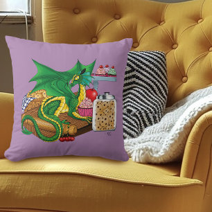 Green Dragon Pastry Chef Cushion