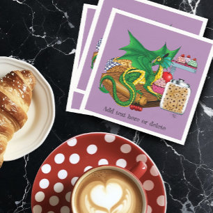Green Dragon Pastry Chef Napkin