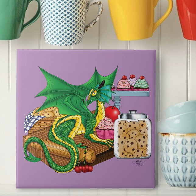 Green Dragon Pastry Chef  Tile (Creator Uploaded)