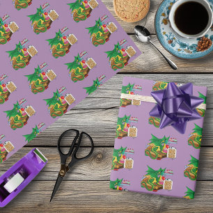 Green Dragon Pastry Chef  Wrapping Paper