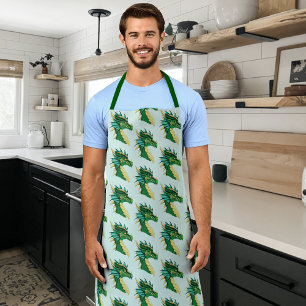 Green Dragon Portrait Apron