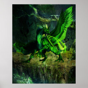 green dragon poster