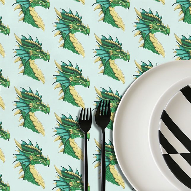 Green Dragon Profile Tablecloth (Creator Uploaded)