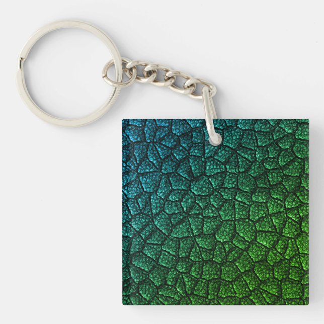 Green Dragon Scale Key Ring (Front)