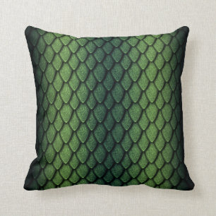 Green Dragon Scales Cushion