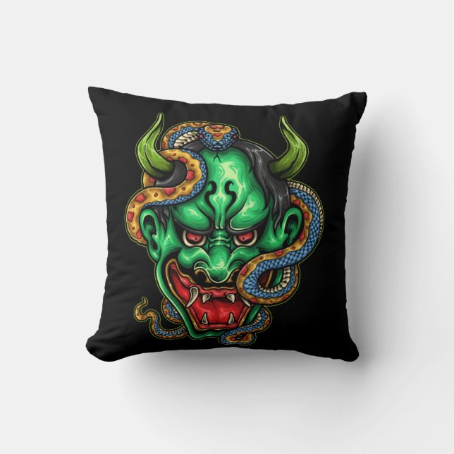 Green Dragon Tattoo  Cushion (Front)