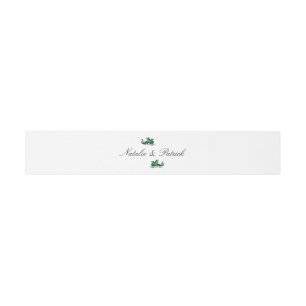 Green Dragon Wedding Belly Bands Invitation Belly Band