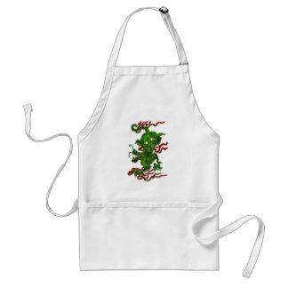 Green Dragon with Red Ribbons Apparel & Gifts Standard Apron