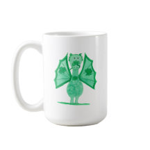 Green Dragon With Shamrocks