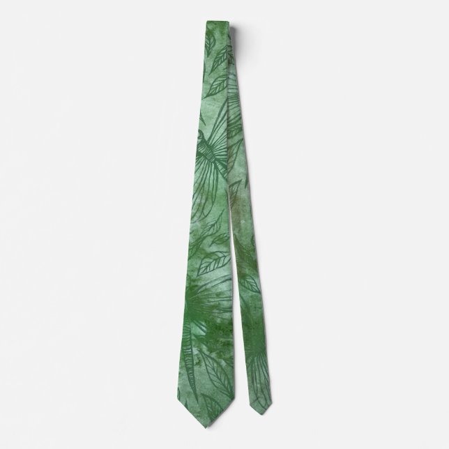 Green Dragonflies Dragonfly Lovers                 Tie (Front)