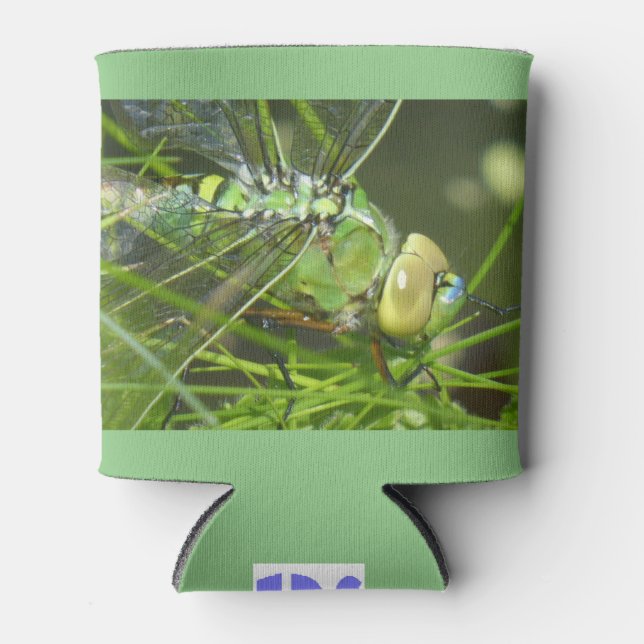 Green Dragonfly Can Cooler (Front)