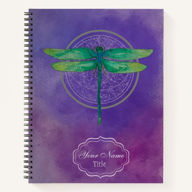 Green Dragonfly Notebook (Front)