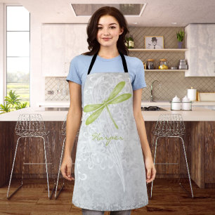 Green Dragonfly Personalised Apron