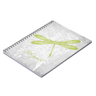 Green Dragonfly Personalised Notebook
