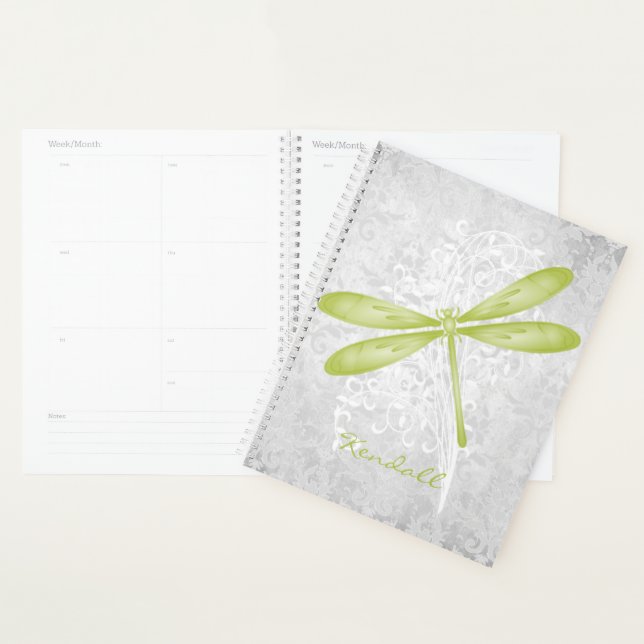 Green Dragonfly Personalised Planner (Display)