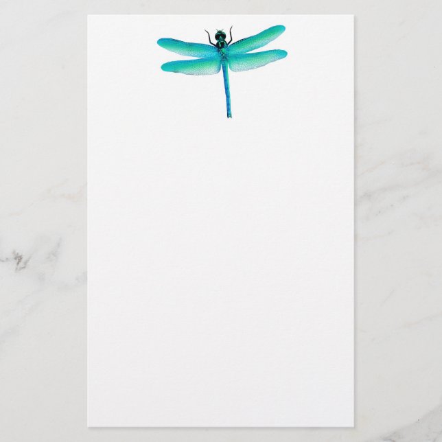 Green Dragonfly Stationery (Front)
