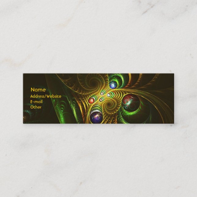 Green Dream Mini Business Card (Front)