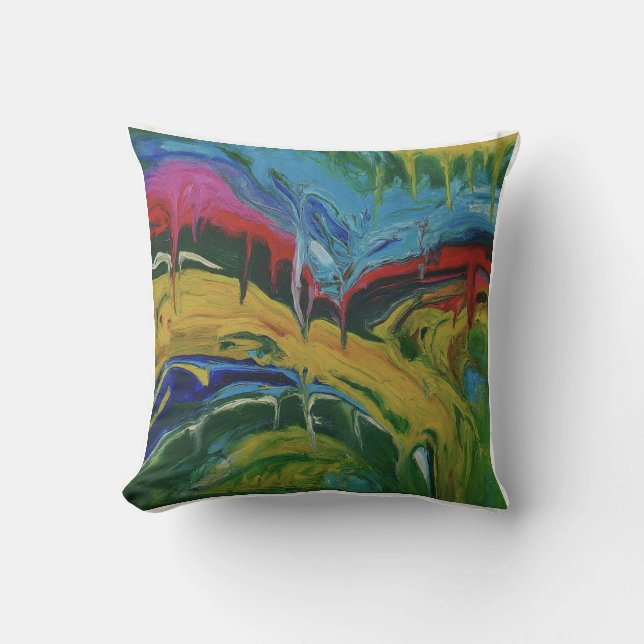 Green Dreams - Eco-Friendly Pillow Cover (Front)