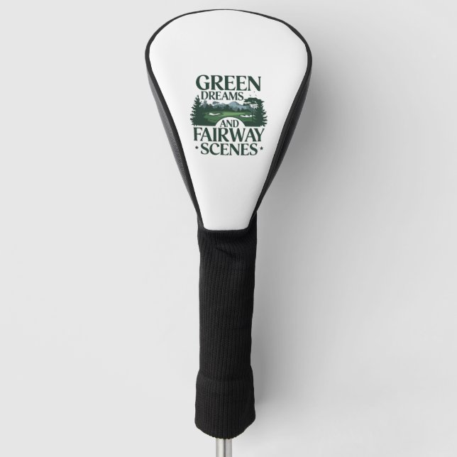 Green Dreams, Golf Trendy Head Cover (Front)