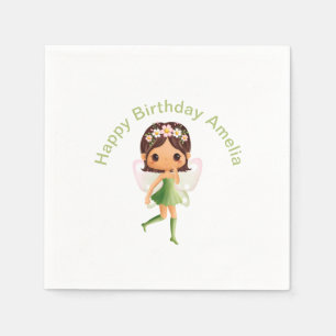 Green Dress Fairy Napkin