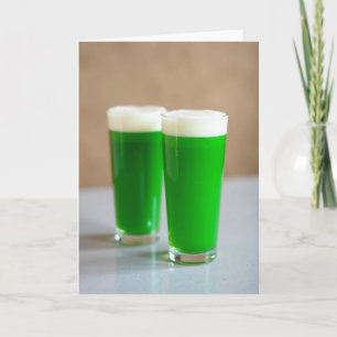 Green Drinks Foam Art Card