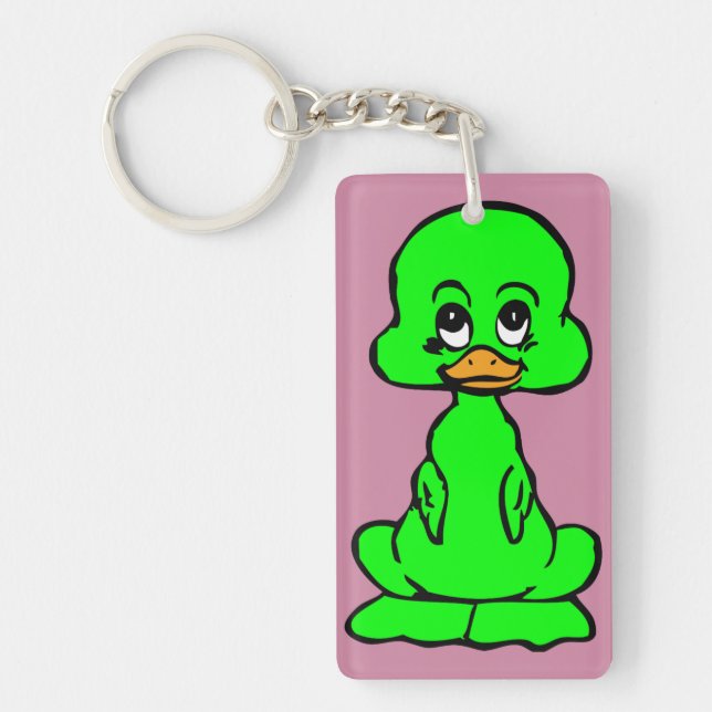 Green duckling key ring (Front)
