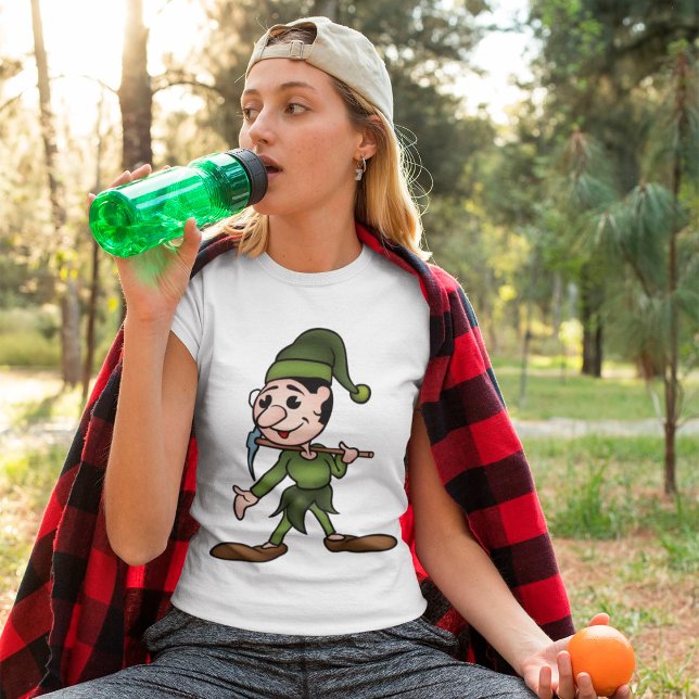 Green Dwarf Character with Pickaxe T-Shirt (Creator Uploaded)