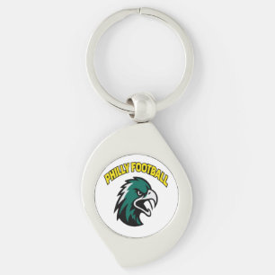 Green Eagle Mascot Philly Football Fan Apparel Key Ring