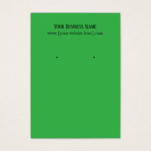 Green Earring Business Cards