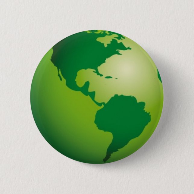 Green_Earth (3) 6 Cm Round Badge (Front)