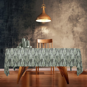 Green Earth Christmas Pattern#6 ID1009 Tablecloth