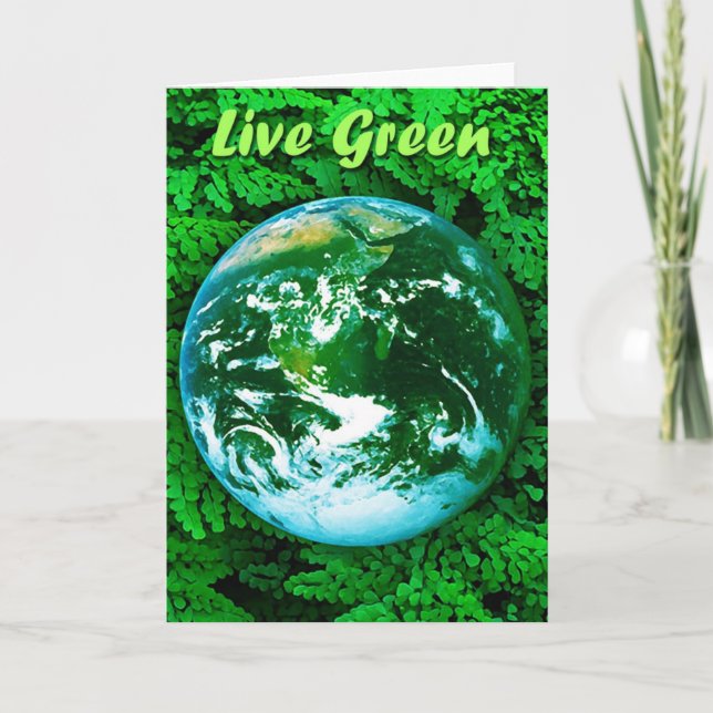 Green Earth - ecological awareness Card (Front)