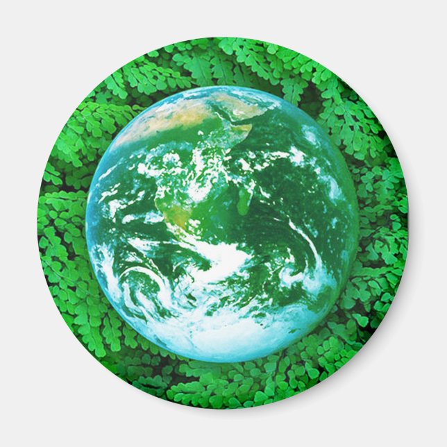 Green Earth - ecological awareness Magnet (Front)