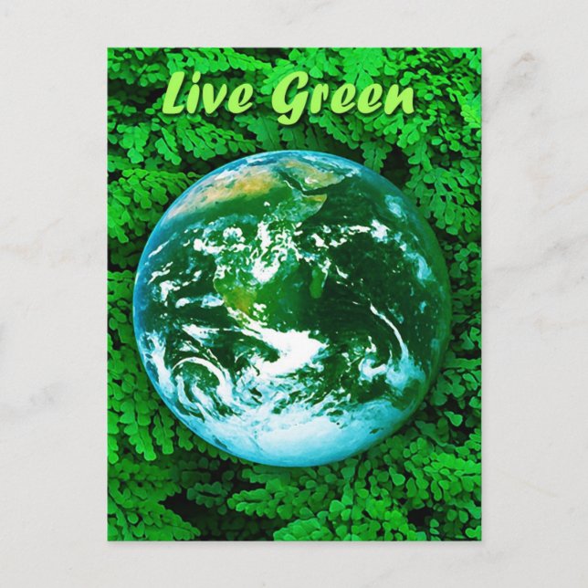 Green Earth - ecological awareness Postcard (Front)