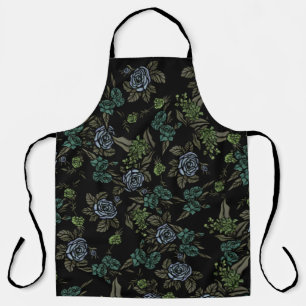 Green Earth Flowers Apron