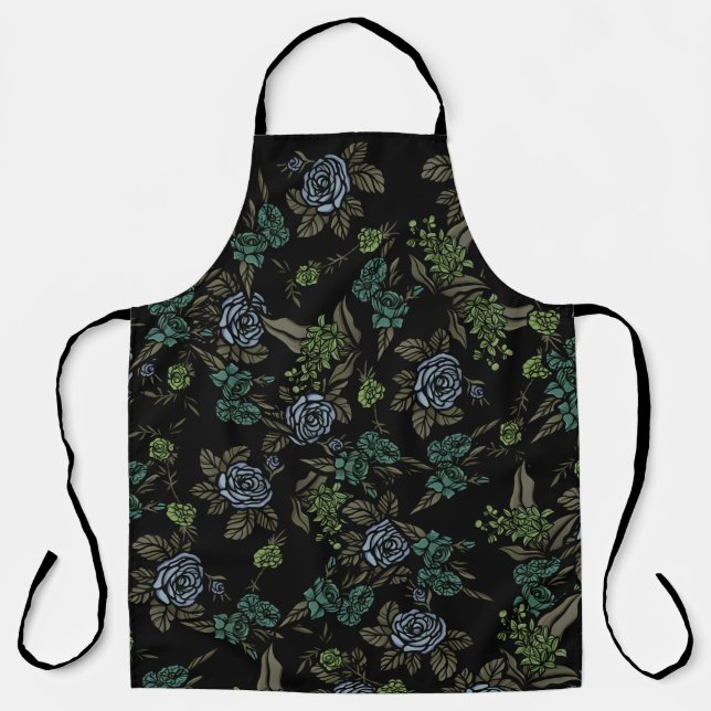 Green Earth Flowers Apron (Front)