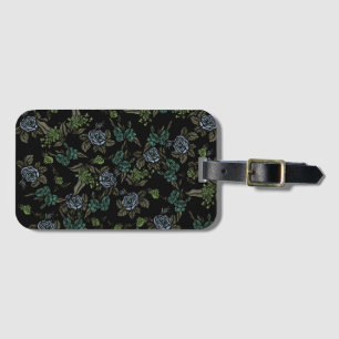 Green Earth Flowers Luggage Tag