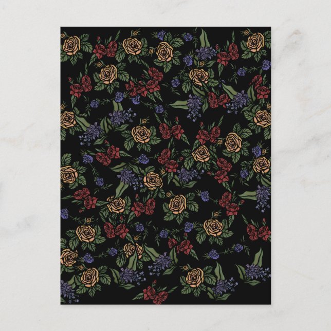 Green Earth Flowers Postcard (Front)