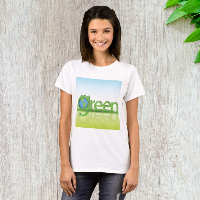 Green Earth Globe Eco Friendly Nature T-Shirt (Creator Uploaded)