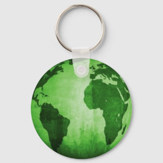 Green Earth Key Ring