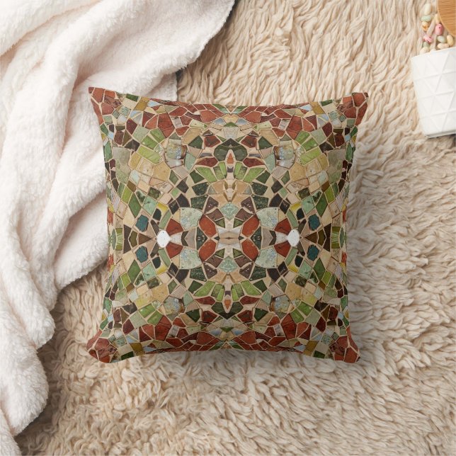 green earth mosaic cushion (Blanket)
