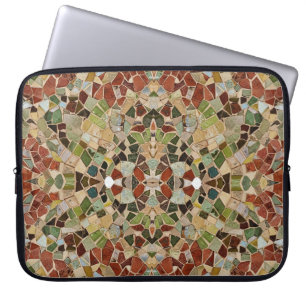 green earth mosaic laptop sleeve