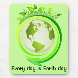 Green earth mousepad