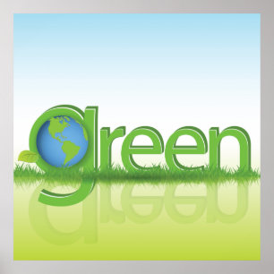 Green Earth World Poster