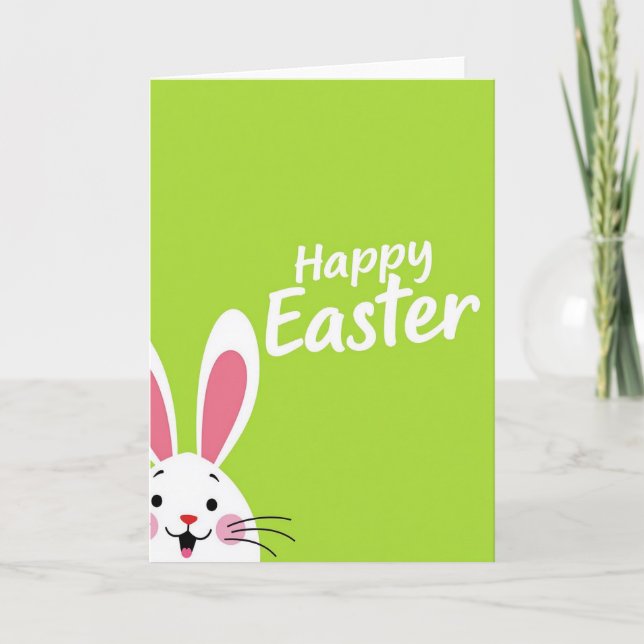 Green Easter Joy Pattern Card (Front)